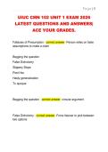 UIUC CMN 102 UNIT 1 EXAM 2026  LATEST QUESTIONS AND ANSWERS&vert;  ACE YOUR GRADES&period;
