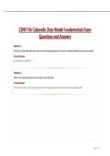 CDW110v Caboodle Data Model Fundamentals Exam Questions and Answers