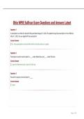 Ohio MPJE Sullivan Exam Questions and Answers Latest&period;