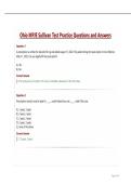 Ohio MPJE Sullivan Test Practice Questions and Answers&period;