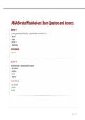 ABSA Surgical Assistant Certification &lpar;SA-C&rpar; Study Guide Exam Questions and Answers