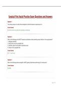 Surgical First Assist Practice Exam Questions and Answers&period;