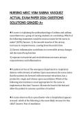 NURSING MISC VSIM SABINA VASQUEZ ACTUAL EXAM PAPER 2026 QUESTIONS SOLUTIONS GRADED A&plus;