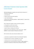 ADEQ Water Treatment 2 Exam Questions With Correct Answers