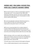 NURSING MISC VSIM SABINA VASQUEZ FINAL PAPER 2026 COMPLETE ANSWERS VERIFIED