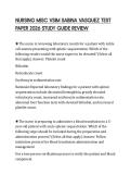 NURSING MISC VSIM SABINA VASQUEZ TEST PAPER 2026 STUDY GUIDE REVIEW