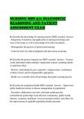 NURSING MSN 571 DIAGNOSTIC REASONING AND PATIENT ASSESSMENT EXAM