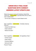 AMEDD BOLC FINAL EXAM  QUESTIONS WITH CORRECT  ANSWERS LATEST UPDATE 2026