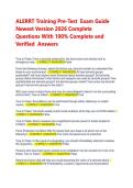  ALERRT Active Shooter Exam Guide&colon; Confirmed Questions & Solutions &vert;Highly Graded A&plus; Guarantee 