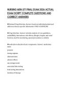 NURSING MSN 571 FINAL EXAM 2026 ACTUAL EXAM SCRIPT COMPLETE QUESTIONS AND CORRECT ANSWERS