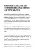 NURSING MSN 571 FINAL EXAM 2026 COMPREHENSIVE EXAM FULL QUESTIONS AND VERIFIED SOLUTIONS