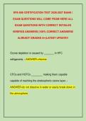EPA 608 CERTIFICATION TEST 2026-2027 BANK &sol;  EXAM QUESTIONS WILL COME FROM HERE&sol; ALL  EXAM QUESTIONS WITH CORRECT DETAILED  VERIFIED ANSWERS &lpar;100&percnt; CORRECT ANSWERS&sol;  ALREADY GRADED A&plus;&vert;LATEST UPDATE&excl;&excl;