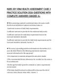 NURS 301 VSIM HEALTH ASSESSMENT CASE 3 PRACTICE SOLUTION 2026 QUESTIONS WITH COMPLETE ANSWERS GRADED A&plus;