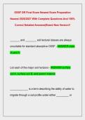 OSSF DR Final Exam Newest Exam Preparation  Newest 2026&sol;2027 With Complete Questions And 100&percnt;  Correct Detailed Answers&vert;Brand New Version&excl;&excl;