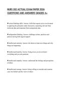 NURS 302 ACTUAL EXAM PAPER 2026 QUESTIONS AND ANSWERS GRADED A&plus;