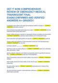 Comprehensive Review with Verified Answers &lpar;A&plus; Graded&rpar;