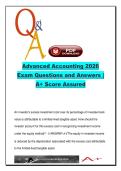 Advanced Accounting 2026 &lpar;ACC405&rpar; &ndash; 320 Exam Questions on Equity Method&comma; Consolidations&comma; NCI & Goodwill Impairment