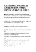 NURS 325 COMPLEX DORIS TURNER MED MATH COMPREHENSIVE SCRIPT 2026 QUESTIONS WITH SOLUTIONS GRADED A&plus;