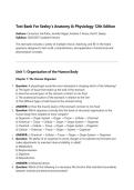 Test Bank For Seeley's Anatomy & Physiology 12th Edition Authors&colon; Cinnamon VanPutte&comma; Jennifer Regan&comma; Andrew F&period; Russo&comma; Rod R&period; Seeley Syllabus&colon; 2026&sol;2027 Updated Version