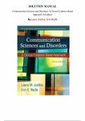 Communication Sciences and Disorders&colon; A Clinical Evidence-Based Approach &ndash; 3rd Edition by Laura M&period; Justice & Erin E&period; Redle &vert; Instructor&rsquo;s Manual for Chapters 1&ndash;15