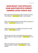 NASM WEIGHT LOSS SPECIALIST  EXAM QUESTIONS WITH CORRECT  ANSWERS LATEST UPDATE 2026