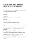 NURS 480 EXAM 1 ACTUAL PAPER 2026 QUESTIONS SOLUTIONS GRADED A&plus;