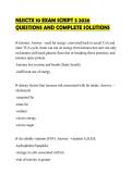 NUSCTX 10 EXAM SCRIPT 3 2026 QUESTIONS AND COMPLETE SOLUTIONS
