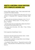 NUSCTX 10 MIDTERM 3 EXAM QUESTIONS WITH COMPLETE ANSWERS 2026