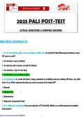 2025 PALS POST-TEST  ACTUAL QUESTIONS & VERIFIED ANSWERS 