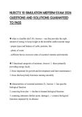NUSCTX 10 SIMULATION MIDTERM EXAM 2026 QUESTIONS AND SOLUTIONS GUARANTEED TO PASS