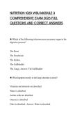 NUTRITION 1020 WSU MODULE 3 COMPREHENSIVE EXAM 2026 FULL QUESTIONS AND CORRECT ANSWERS