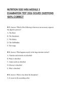 NUTRITION 1020 WSU MODULE 3 EXAMINATION TEST 2026 SOLVED QUESTIONS 100&percnt; CORRECT