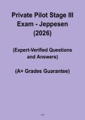 Private Pilot Stage III Exam PDF &vert; FAA PPL Ground School & Jeppesen Study Guide 2026