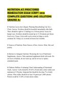 NUTRITION ATI PROCTORED REMEDIATION EXAM SCRIPT 2026 COMPLETE QUESTIONS AND SOLUTIONS GRADED A&plus;