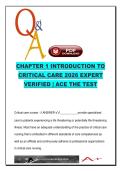 Chapter 1 Introduction to Critical Care 2026 &ndash; Critical Care Nursing &ndash; ICU Levels&comma; ABCDE Assessment & AACN Synergy Model &ndash; 250&plus; Questions
