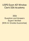 USPS Exam 421 Window Clerk SSA Academy &ndash; Practice Test & Study Guide 2026
