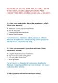 MED SURG 201 LATEST REAL 2026-2027 FINAL EXAM WITH COMPLETE DETAILED QUESTIONS AND CORRECT VERIFIED ANSWERS ALREADY A&plus; GRADED