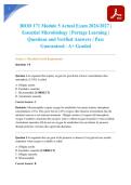 BIOD 171 Module 5 Actual Exam 2026&sol;2027 &vert; Essential Microbiology &vert; Portage Learning &vert; Questions and Verified Answers &vert; Pass Guaranteed - A&plus; Graded