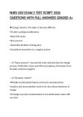 NURS 550 EXAM 2 TEST SCRIPT 2026 QUESTIONS WITH FULL ANSWERS GRADED A&plus;