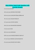 Mesa Airlines Study Guide Questions with Accurate Answers