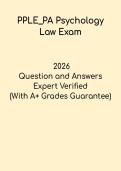 PPLE PA Psychology Law Exam &ndash; Practice Test & Jurisprudence Study Guide 2026