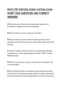 NVCC PSY 200-E43L EXAM 1 ACTUAL EXAM SCRIPT 2026 QUESTIONS AND CORRECT ANSWERS