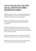NVCC PSY 200-E43L EXAM 1 FINAL PAPER 2026 FULL QUESTIONS WITH VERIFIED SOLUTIONS 100&percnt; CORRECT