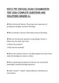 NVCC PSY 200-E43L EXAM 1 EXAMINATION TEST 2026 COMPLETE QUESTIONS AND SOLUTIONS GRADED A&plus;