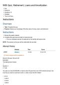 FIN 301 &vert; W05 Quiz&lowbar; Retirement&comma; Loans and Amortization &vert; With complete solution &vert; Brigham Young University&comma;