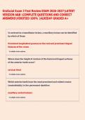 Orofacial Exam 3 Text Review EXAM 2026-2027LATEST  VERSION A&B COMPLETE QUESTIONS AND CORRECT  ANSWERSVERIFIED 100&percnt; ALREDAY GRADED A&plus; 