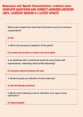 Resonance and Speech Characteristics&sol; orofacial exam  COMPLETE QUESTIONS AND CORRECT ANSWERSVERIFIED  100&percnt; ALREDAY GRADED A&plus;LATEST UPDATE