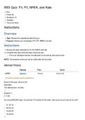 FIN 301 &vert; W03 Quiz&lowbar; FV&comma; PV&comma; NPER&comma; and Rate &vert; With complete solution &vert; Brigham Young University&comma;