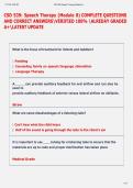 CSD 539&colon; Orofacial Examination &lpar;Module 6&rpar; exam COMPLETE  QUESTIONS AND CORRECT ANSWERSVERIFIED 100&percnt;  ALREDAY GRADED A&plus;LATEST UPDATE  