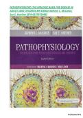Test Bank for Pathophysiology The Biologic Basis for Disease in Adults and Children 8th Edition By Sue Huether&comma; Kathryn McCance&vert;&vert; ISBN&colon;978-0275972486&vert;&vert; Chapter 1-50 &comma; All Chapters Complete Guide A&plus;